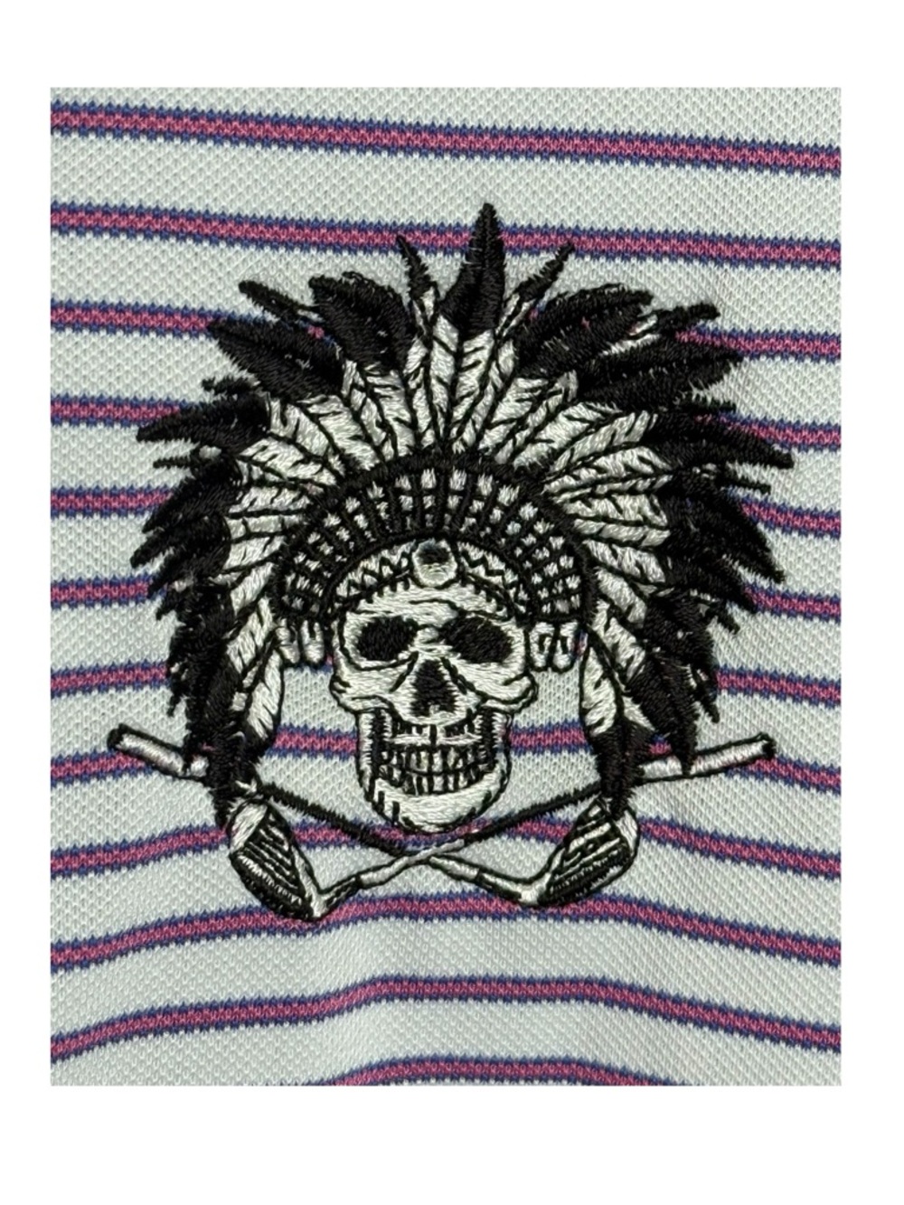Holderness and Bourne ✪ The Walker Golf Polo ✪ Azalea Stripe ✪ Embroidery ✪ M - Picture 12 of 16